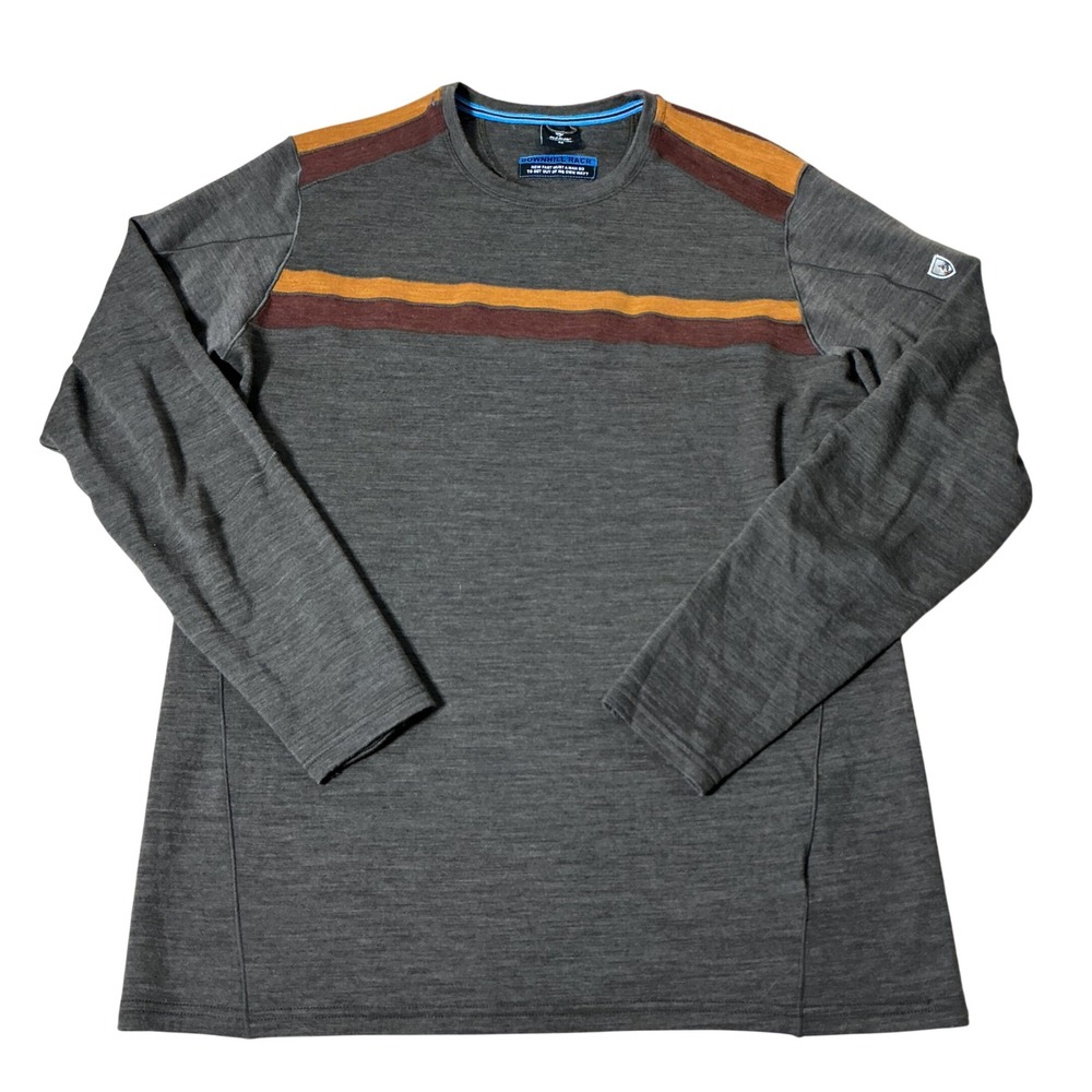 Kuhl Gorpcore Downhill Racr Mens Merino Wool Long Sleeve Sweater 3231 M